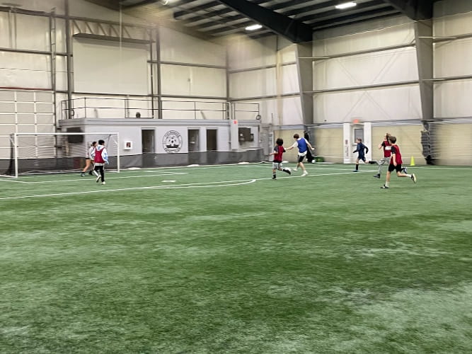 Photo of players competing